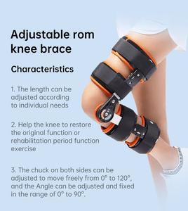 Attelle de genou articulée à charnières HKJD, orthopédique médicale, angle réglable, soutien professionnel, protection contre l'arthrite, unisexe - Product Image 3