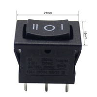 Interrupteur à bascule 10*15 2 broches 3 broches Haute qualité marche/arrêt Kema Keur Rleil Kcd 10a 250v