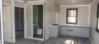 Villa préfabriquée modulaire à double aile extensible, assemblage rapide, petite maison pour complexe hôtelier