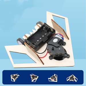 OKYN-Y2563 Kit de Ciencia Mecánica para Estudiantes, Juguete STEM de Madera para Ensamblar un Avión/Auto con Sistema para Evitar Obstáculos, para Experimentos de Física - Product Image 3