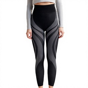 Pantalons de yoga et leggings décontractés asymétriques à taille haute en Spandex/Nylon, design uni, pour le dropshipping et la vente en gros 2024 - Product Image 3