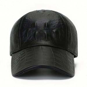 Gorra de Béisbol de 6 Paneles para Hombres Mayores, Otoño Invierno, Nueva Gorra de Béisbol con Patrón de Cocodrilo - Product Image 2