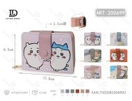 Portafoglio con fibbia singola a forma di cartone animato, di piccole dimensioni, pieghevole, in materiale PU, per uso quotidiano, unisex - Product Image 1