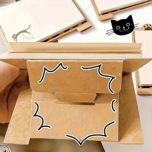 Cute Creative Lazy Cat Printed Self-Adhesive Sticky Notes Memo <b>Pads</b> Essential Office Study Supplies for Students - Product Image 5