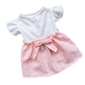 Vestido para Mascotas, Diseño a Cuadros Rosa, Manga con Volantes, Falda Tipo Tulipán, Cómodo y Agradable para la Piel, para las Cuatro Estaciones - Product Image 4