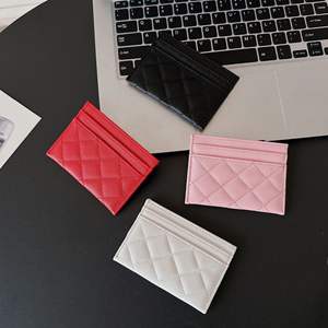 レディース カードウォレット PUレザー おしゃれ 小型 携帯用 スリム コインポケット付き クレジットカード IDカード用 高級ブランド カスタムギフト 新品 - Product Image 3