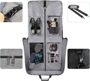 Free Sample Garment <b>Bags</b> Carry on Large Travel <b>Suit</b> <b>Bag</b> <b>for</b> Men with Adjustable Shoulder Strap Garment <b>Bags</b> <b>for</b> Business Trips - Product Image 3