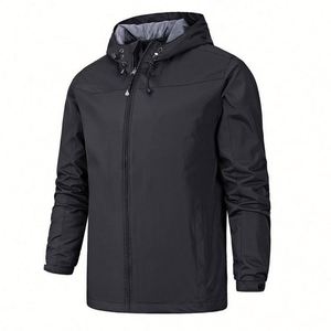 Waterproof Windbreaker Jacket Long Thin Hooded Breathable Quick Dry Custom Logo <b>Plus</b> <b>Size</b> Unisex Men's Women's Outdoor - Product Image 3