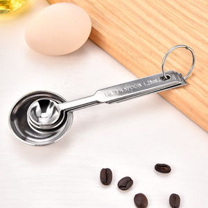 ชุดช้อนตวงสแตนเลส 4 ชิ้น 15 มล. เกรดอาหาร สำหรับทำขนม กาแฟ นมผง สไตล์ทันสมัย - Product Image 4