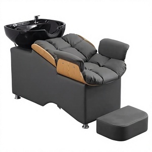 Sillón de Lavado de Cabello de Lujo y Alta Calidad para Salón de Belleza, con Color Personalizado, Cómodo, con Función de Masaje y Lavabo - Product Image 1