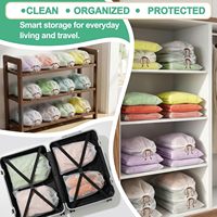 Sacs à chaussures imperméables avec cordon de serrage pour le voyage, 15,7 x 11,8 pouces, lot de 5 pièces
