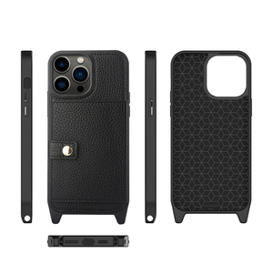 Sangle de téléphone portable avec chaîne métallique scintillante, poche pour les mains, tissée, personnalisée, antichoc, anti-choc, libérez vos mains, étui pour téléphone portable - Product Image 3