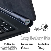 Kablosuz Trackpad arkadan aydınlatmalı standı Folio klavye manyetik kılıf için Xiaomi Pad 5 Pro 11 2021 kapak için Xiaomi Pad 5 sihirli klavye