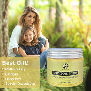 <span class=keywords><strong>Gommage</strong></span> Corporel Éclaircissant au Sel Exfoliant à l'Or 24K pour l'Acné, la Cellulite et les Cicatrices – <span class=keywords><strong>Gommage</strong></span> Purifiant à l'Or 24K pour une <span class=keywords><strong>Peau</strong></span> Éclatante - Product Image 4