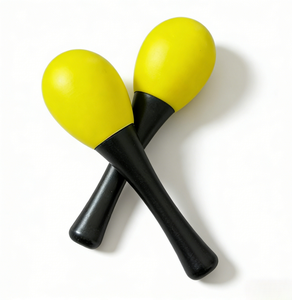 <span class=keywords><strong>Maracas</strong></span> jaunes à poignée en plastique à <span class=keywords><strong>prix</strong></span> super bas pour performance de rue, best-seller avec sacs OPP - Product Image 1