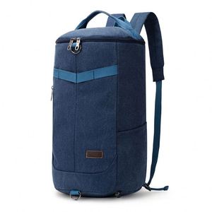 Unisex Canvas <b>Laptop</b> Backpack Large Size with USB Feature Custom Logo Fashionable Vintage Business Style <b>for</b> School Travel - Product Image 2