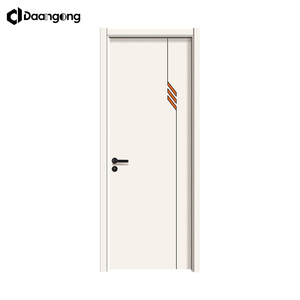 <span class=keywords><strong>Porte</strong></span> de chambre intérieure à finition blanche brillante pour appartement moderne et décoration minimaliste - Product Image 1