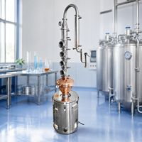 Chaudière de Distillation en Cuivre à Reflux 15L 50L, Chauffage Rapide, Durable, pour Distillateur de Whisky, Équipement de Distillation - Vente Chaude