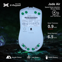 X-Raypad Jade Air 6.5Mm PU Penyerap Guncangan Rebound Tinggi Tahan Aus Pengurang Kebisingan Tahan Lama 40 Buah Sepatu Mouse Gaming
