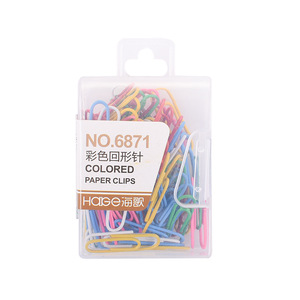 Clips de papel de colores Haige de 50 mm, artículos de oficina de metal para organizar y marcar páginas - Product Image 5