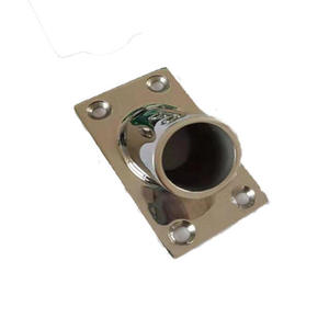 Base de main courante marine en acier inoxydable 316, raccord de poteau de bateau à base carrée angulaire - Product Image 4