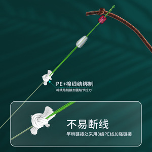 Línea de Pesca Oculta de Doble Núcleo Aohu 6.3m 3.5 #   PE Reforzado con Alta Resistencia a la Tracción para Uso en Ríos y Lagos - Product Image 5