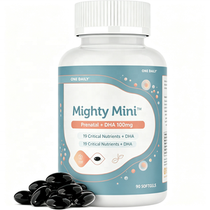 Integratori Prenatali in Softgel a Marchio Privato, Metilfolato e DHA <span class=keywords><strong>per</strong></span> Donne in Gravidanza, Kosher Senza Glutine Non-OGM 90 capsule - Product Image 1