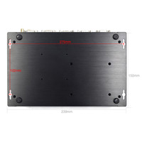 Conjunto de puerto de red dual HTPC PC integrado con sistema operativo Linux para aplicaciones informáticas Mini escritorio industrial