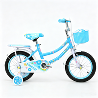 Vélo pour filles de 12 à 20 pouces, idéal pour les 3-12 ans, vélo princesse rose avec roues stabilisatrices, cadre en acier à haute teneur en carbone, vente en gros directe usine