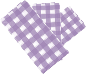 Nappe carrée jetable en PVC imprimé floral moderne, résistante à l'huile et à l'eau, pour usage domestique, couleur violette - Product Image 4