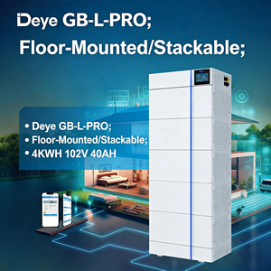 EU Deye GB-L High Voltage 102.4V 40Ah Home BOS-G LiFePO4 EU <b>Battery</b> Pack Deye Solar <b>Battery</b> Energy Storage System - Product Image 1