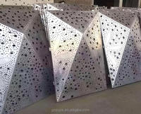 Revêtement mural en aluminium perforé durable avec fonction acoustique pour systèmes de façade ventilée, panneau en aluminium perforé