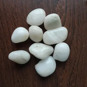 Small White Stone Snow White Landscape Pebble Stone