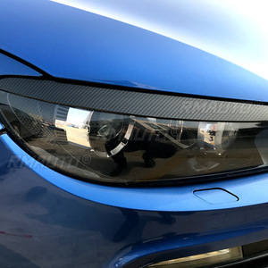 For VW Scirocco 2008-2017 Body Kit Auto <b>Head</b> Light Lamp Eyelids Eyebrow Headlight Decoration Car <b>Styling</b> Trim Car Accessories - Product Image 4