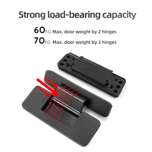 Bisagra Oculta de Alta Resistencia Personalizada, Ajustable en 2D, 70 kg, 104 Grados, Bisagra Invisible de Acero Inoxidable para Puerta de Perfil de <span class=keywords><strong>Aluminio</strong></span> - Product Image 6
