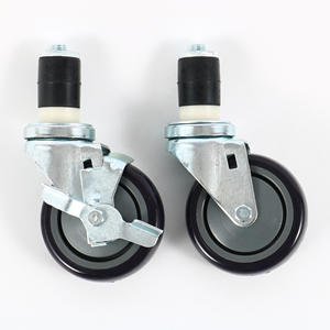 Stainless Steel Heavy Duty Mobile 2-Tier Workbench with Casters | <b>Commercial</b> <b>Kitchen</b> <b>Equipment</b> for Restaurant Hotel <b>Kitchen</b> Home - Product Image 3