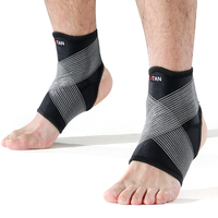 Attelles de cheville respirantes ATAN pour le basketball avec sangles Velcro réglables, technologie anti-humidité, soutien de la cheville
