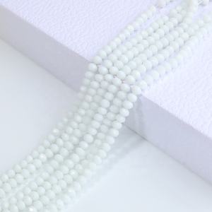 Wholesale 4/6/8mm Colorful Crystal <b>Beads</b> <b>Glass</b> Rondelle Loose <b>Bead</b> strands for DIY Necklace <b>Bracelet</b> Jewelry Making - Product Image 1