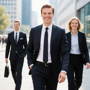 Trajes de Alta Gama para Hombre, Trajes Personalizados de Alta Calidad para Bodas, Trajes Formales para Novios, Oficina, Negocios, Banco - Product Image 3