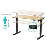 Mécanisme de levage à moteur unique Bureau debout électrique pour une utilisation de bureau Hauteur réglable en 2 étapes Largeur Convertible Design Moderne