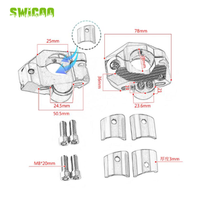 22mm 28mm Guidon Clamp Mounts Adaptateur Clamps pour <span class=keywords><strong>Yamaha</strong></span> <span class=keywords><strong>WR</strong></span>/<span class=keywords><strong>WR</strong></span> <span class=keywords><strong>F</strong></span>/RT/TTR/XT/YZ 80 <span class=keywords><strong>125</strong></span> 250 350 450 - Product Image 2