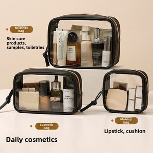 Nouvelle Trousse de Toilette et Maquillage Transparente en PVC, Étanche et Portable avec Fermeture Éclair pour la Natation et la Douche - Product Image 2