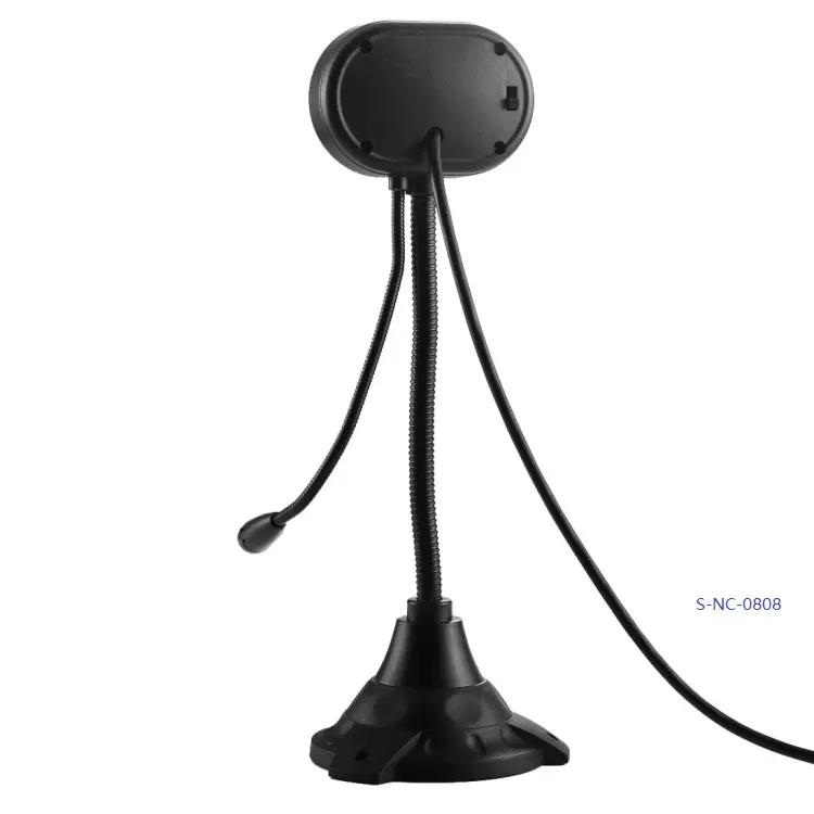 Fabriek Prijs 5.0 Megapixels Usb 2.0 Driver Pc Cmos Senor Camera Webcam Met Microfoon En 4 Led Verlichting Kabel lengte 1.1M
