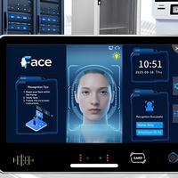 Terminal de Reconocimiento Facial Biométrico Personalizado de 15.6 Pulgadas, Sistema de Control de Acceso y Gestión de Asistencia con Código QR NFC, OEM ODM Reset