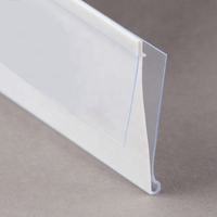 Bande porte-étiquettes pour gondoles, norme Amérique du Nord, 1-1/4 po de hauteur x 48 po de longueur, L1219 x H32 MM, pour étagères