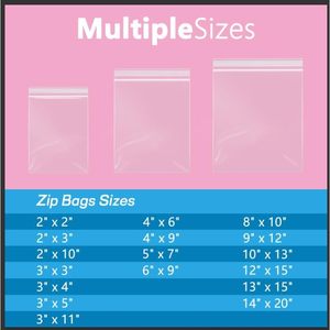 Bolsas de plástico transparente con cierre hermético de 6 x 9 pulgadas, paquete de 500, para tarjetas, sobres, almacenamiento, dulces de panadería, embalaje - Product Image 4