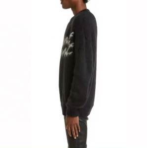 Custom Men's Pullover Mohair <strong>Knitting</strong> Jacquard Process Can Add logo Men's Mohair <strong>Knitting</strong> <strong>Sweater</strong> - Product Image 4