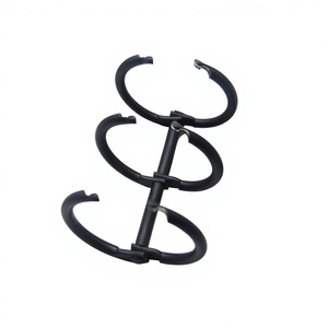 YIWANG Metal Black 30mm Calendar Loose Leaf Book Binder <b>Ring</b> <b>Clips</b> - Product Image 2