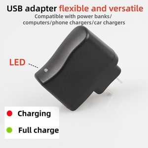 Cargador USB Mini de 3W Personalizable de Fábrica OEM, <span class=keywords><strong>con</strong></span> Certificación CE, Enchufe Europeo USB-A, Banco de Energía, Entrada de 5V/4.2V 0.5A, Corte Automático para Cámara - Product Image 1
