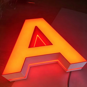 Illuminated Acrylic <b>LED</b> <b>Sign</b> About White 3D Alphabet Letters for Wall Decor Party Use Daylight Alert Light 3000K - Product Image 3